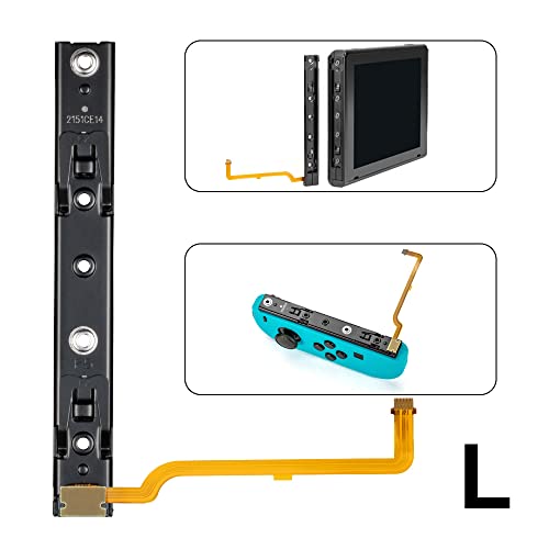 RGEEK 2022 Update Original Part Replacement Right and Left Slide Rail with Ribbon Flex Cable Replacement Part for Nintendo Switch Joycon Accessories Parts - Image 4