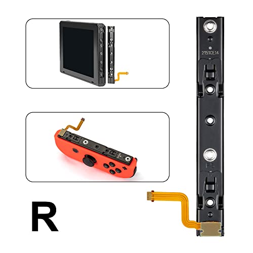 RGEEK 2022 Update Original Part Replacement Right and Left Slide Rail with Ribbon Flex Cable Replacement Part for Nintendo Switch Joycon Accessories Parts - Image 3