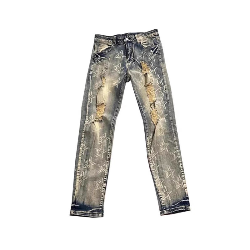 Unisex Casual Daily Denim Jeans - Image 4