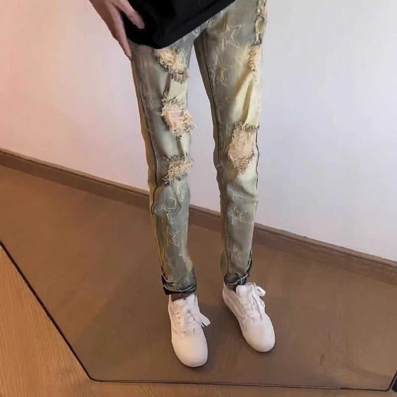 Unisex Casual Daily Denim Jeans - Image 1