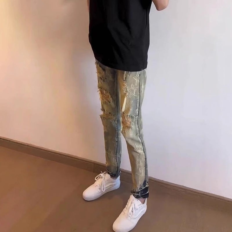 Unisex Casual Daily Denim Jeans - Image 2