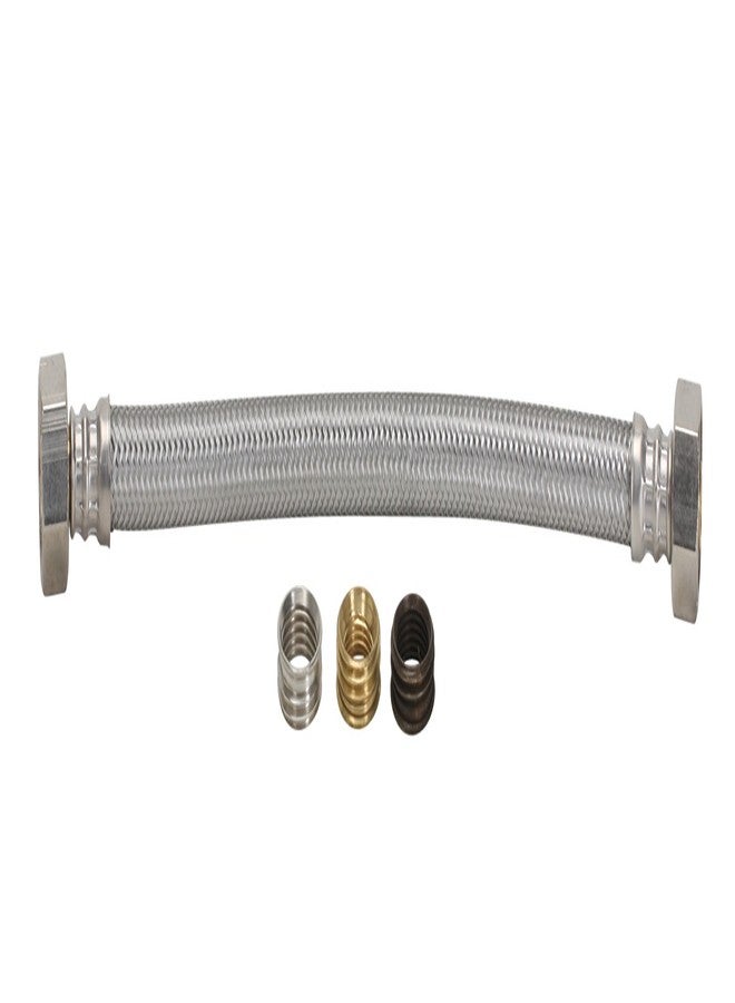 فلويد ماستر موصل صنبور Fluidmaster B4F12U مع محولات الحجم، مصنوع من الفولاذ المقاوم للصدأ المضفر - ضغط 3/8، ضغط 7/16، ضغط 1/2 أو خيط FIP 1/2 × خيط FIP 1/2، بطول 12 بوصة - Image 2