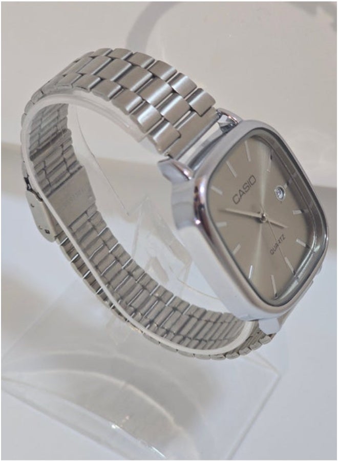 Casio Unisex LTP-E117D Analog Stainless Steel Watch - Silver - Image 1