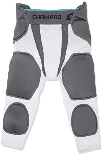 CHAMPRO Tri Flex 7-Pad Girdle Football Pants, White, Adult Medium (FPGU7AWM) - Image 4