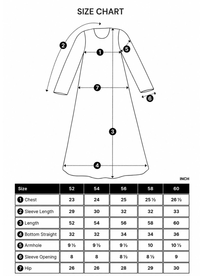 Amnad International Luxury Printed Satin Silk Abaya for Women with Matching Hijab, Open & Closed Style Maxi Kaftan, Sizes 52-60 inches - Image 5