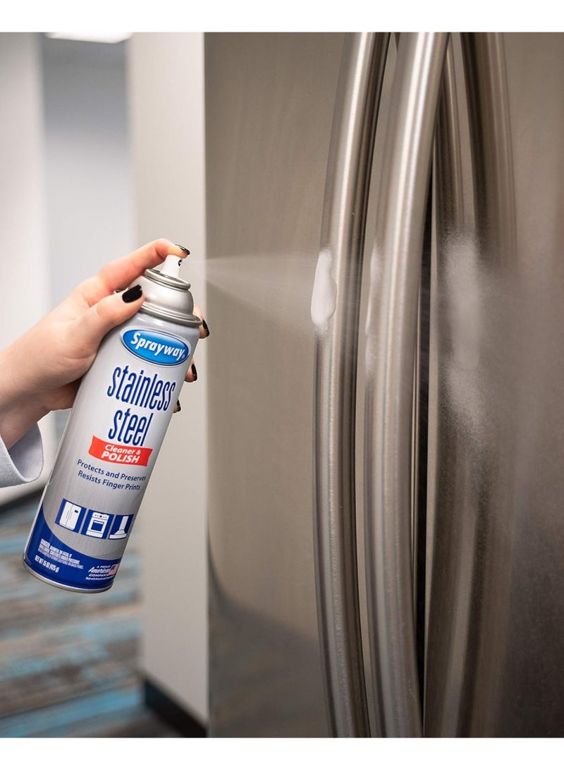 Sprayway Water-Based Stainless Steel Cleaner, 15 Fl Oz (Pack of 1) - Image 3