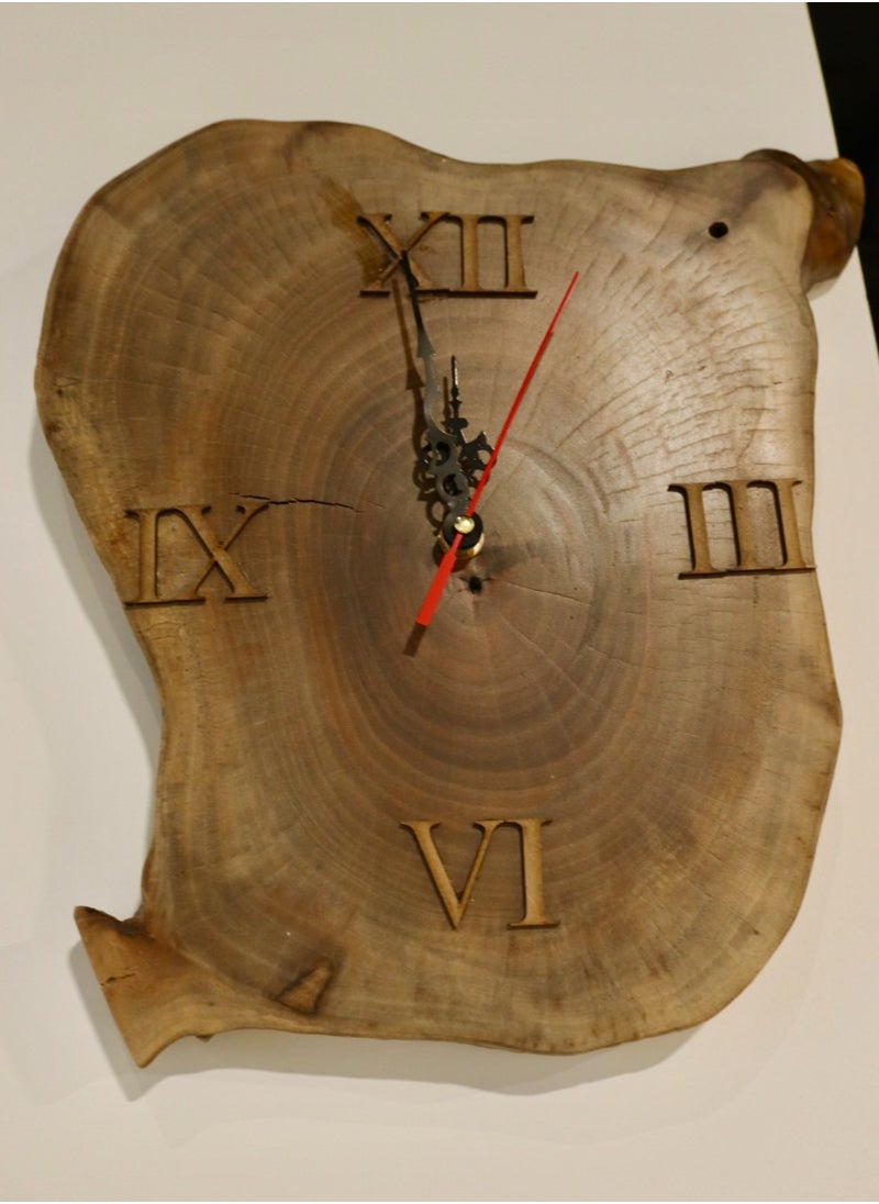 Schondor Furniture Wooden Wall Clock | Small | Elegant Home Decor | Made From Walnut Wood  - Image 3