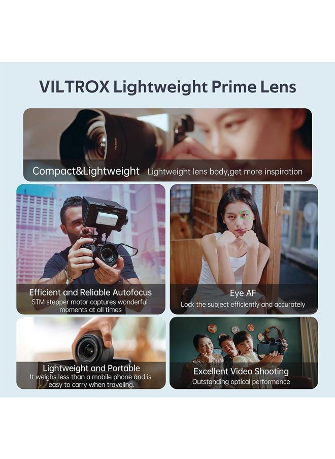 VILTROX - VILTROX 20mm f2.8 FE, 20mm f/2.8 e-Mount Full Frame AF Lens for Sony e Mount, Prime Wide Angle Lens for Sony e Mount a7cr a7cii a7c a6700 zv-e100 a6600 a6400 a7iv a7iii - Image 1
