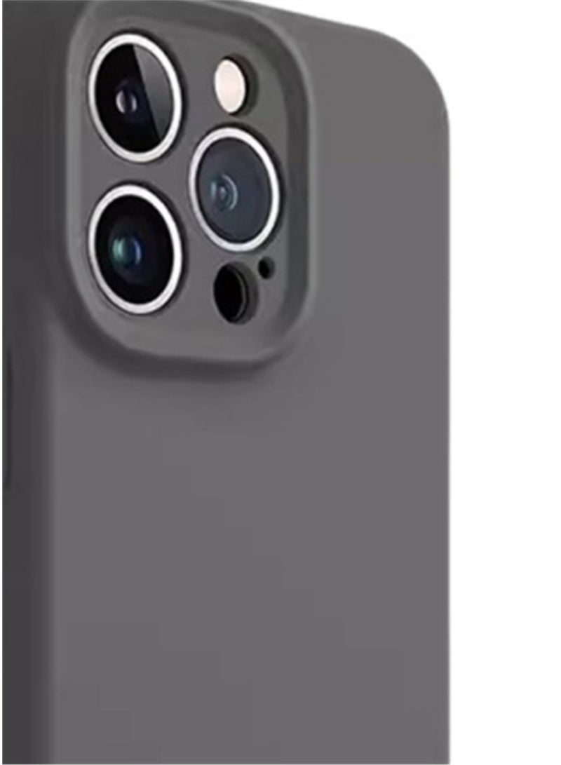 Liquid silicone Apple phone case solid color simple fine hole lens phone case suitable for iPhone 13/iphone 14/iphone 15 - Image 3
