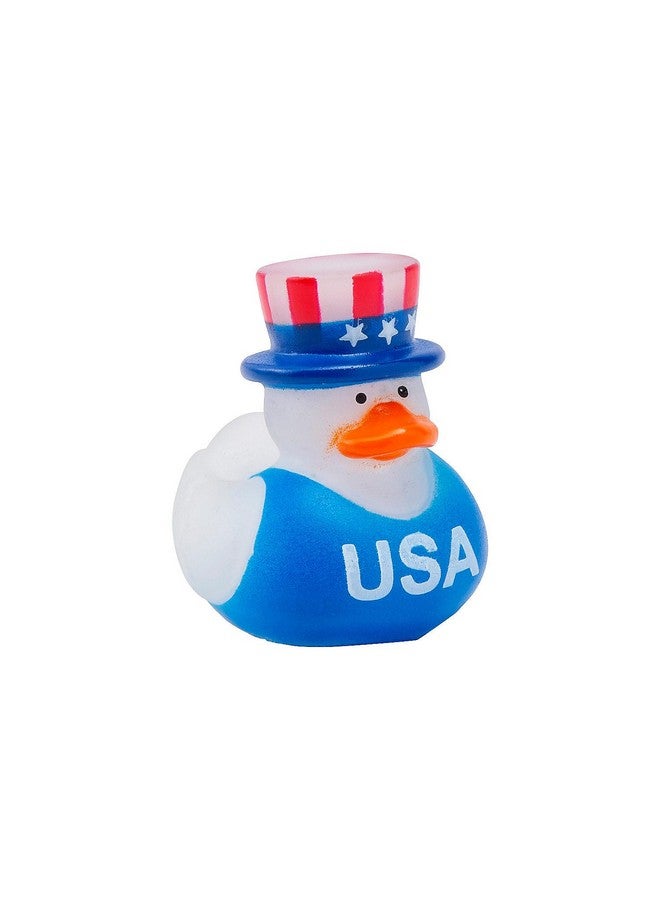 Fun Express Mini Glow-in-The-Dark Patriotic Rubber Ducks - 24 Pc - Image 2