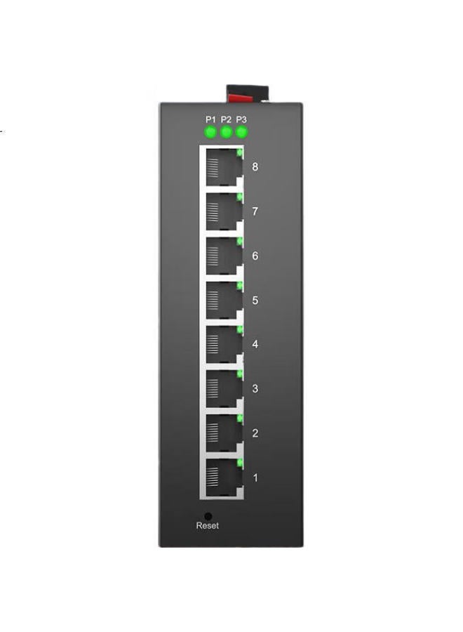 Keeplink Kp-9000 Lightweight Managed Industrial Switch, Gigabit 8-Port, Rail-Mounted, Metal Casing - Image 1