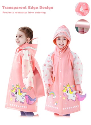 Kids Raincoats For Girls Boys Waterproof Rain Jacket Cartoon Unicorn Children Toddler Rain Wear Children Rain Poncho