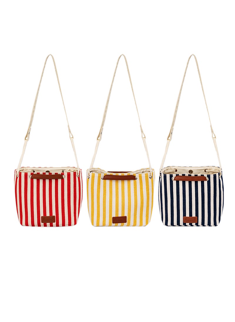 Anemoss - Women Tote Bags, 2-in-1 Hand and Shoulder Bag, Magnetic Closure Large Capacity, Striped Desgin Handbag, Crossbody Travel Bag, Gifts for Women and Girls - Image 1