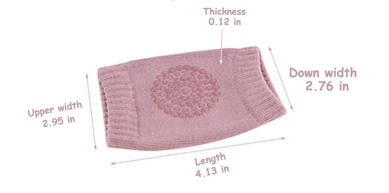 MELVIS 2 Pair Baby Knee & Elbow Pad Cushion, Infant Toddler Crawling Knee & Elbow Pads, Baby Leg Warmer Kneecap Protector for Kids, Multi-Color Safety Pads for Baby & Kids Knees and Elbows - Image 5