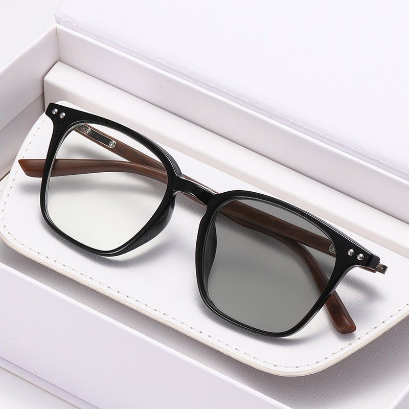High-End Pochromic Myopia Glasses Fashion Versatile Internet Celebrity Same Style Anti-Blue Light Glasses - Image 4