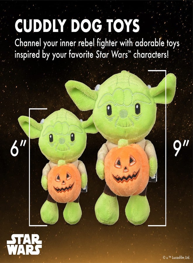STAR WARS Halloween Yoda Pumpkin Plush Squeaky Dog Toy - A Chewy Pet Stuffed Animal for Small & Medium Breeds, Fun Gift & Halloween Toy, 6 Inch - Image 5
