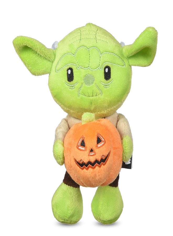 STAR WARS Halloween Yoda Pumpkin Plush Squeaky Dog Toy - A Chewy Pet Stuffed Animal for Small & Medium Breeds, Fun Gift & Halloween Toy, 6 Inch - Image 1