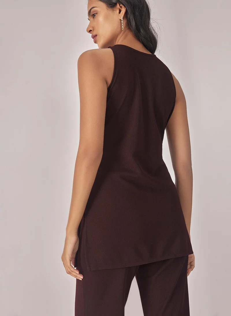 The Label Life Knit Front Tie Top