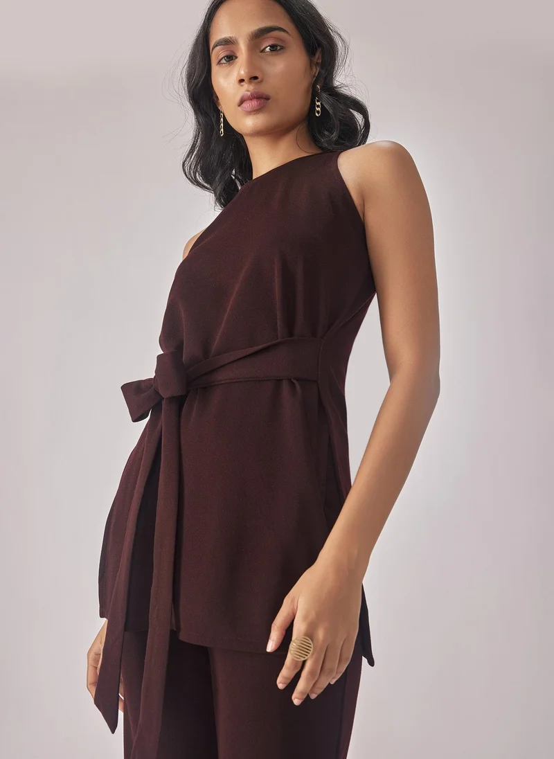 The Label Life Knit Front Tie Top