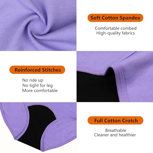 Mesachy Teens Girls Period Underwear Kids Period Panties Menstrual Leakproof Protective Underwear for Teens Cotton Briefs - Image 5