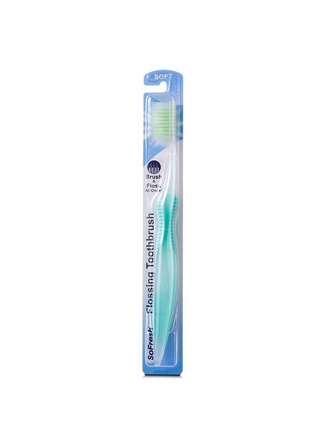WELdental Sofresh Flossing Toothbrush 6 Variety Adult Soft Bundle with 1 Xylitol Dental Floss  - Image 3