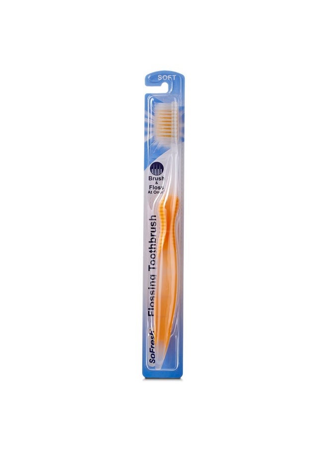 WELdental Sofresh Flossing Toothbrush 6 Variety Adult Soft Bundle with 1 Xylitol Dental Floss  - Image 4