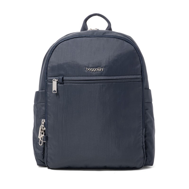 Baggallini Women Cotton Linen Backpack, School Bag, College Bag, Tourist Bag, Large Capacity with Multi-pocket Design, Weaved Handle, Ladies Bag Laptop Bag Casual,Party, Dayly and Travel Use - Image 1