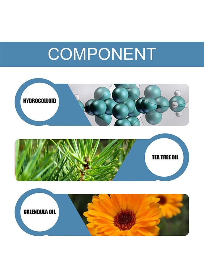 EELHOE Acne Patch - 5 Sizes Of Patch Healing Acne And Pustule Can Be Used Day And Night , Acne patch can be made up IOnvisible Acne-Clearing Anti-acne-Closing Acne Waterproof Concealer Hydrocolloidal Acne Patch 80 Patches - Image 3