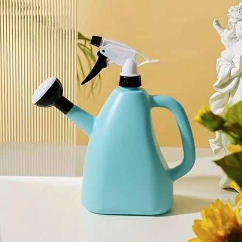 Go Hooked 2in1 Plant Watering Can with Spray Bottle & Shower Head 1 Litre | Multi-Purpose Garden Water Sprayer for Indoor Plants, Balcony Garden & Nursery | Plastic Watering Pot with Handle Multicolor - Image 2