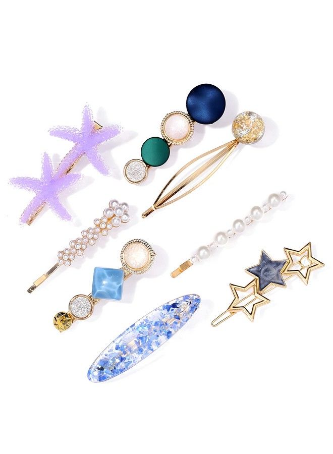 ANNACREATIONS 8 Pcs Premium Korean Stylish Hair Clips For Women And Girls - Image 1