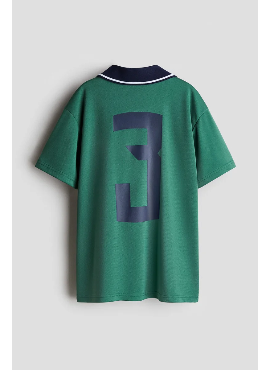 اتش اند ام Collared Football Shirt