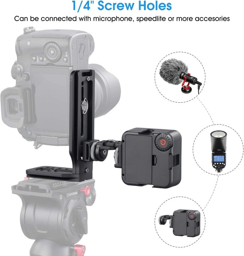 Adofys HOT-L-Type Quick Release Camera Vertical Plate Dual Camera Bracket Plate Universal SLR Stabilizer - Image 5