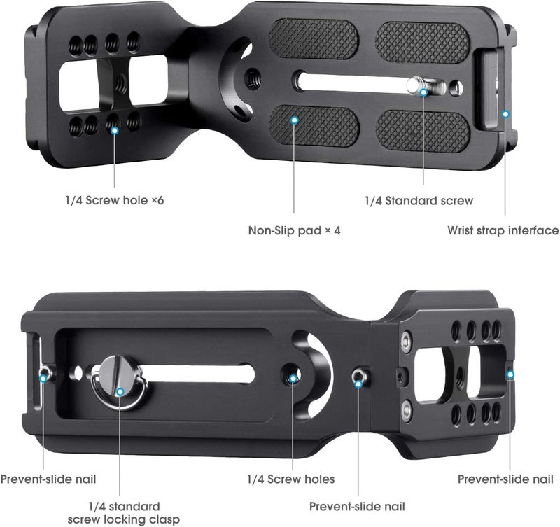 Adofys HOT-L-Type Quick Release Camera Vertical Plate Dual Camera Bracket Plate Universal SLR Stabilizer - Image 2
