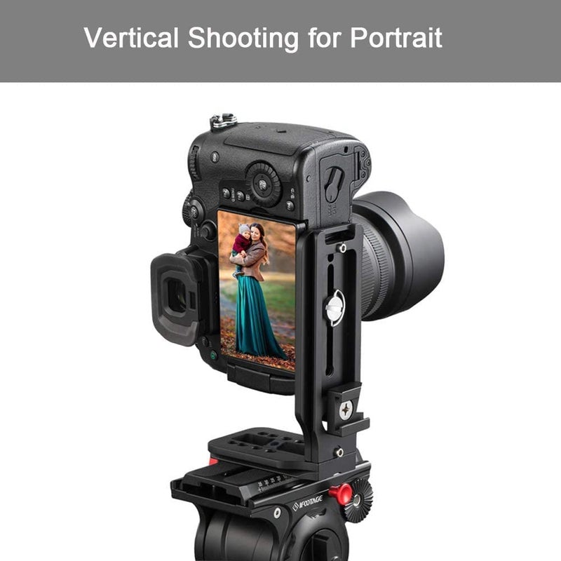 Adofys HOT-L-Type Quick Release Camera Vertical Plate Dual Camera Bracket Plate Universal SLR Stabilizer - Image 3