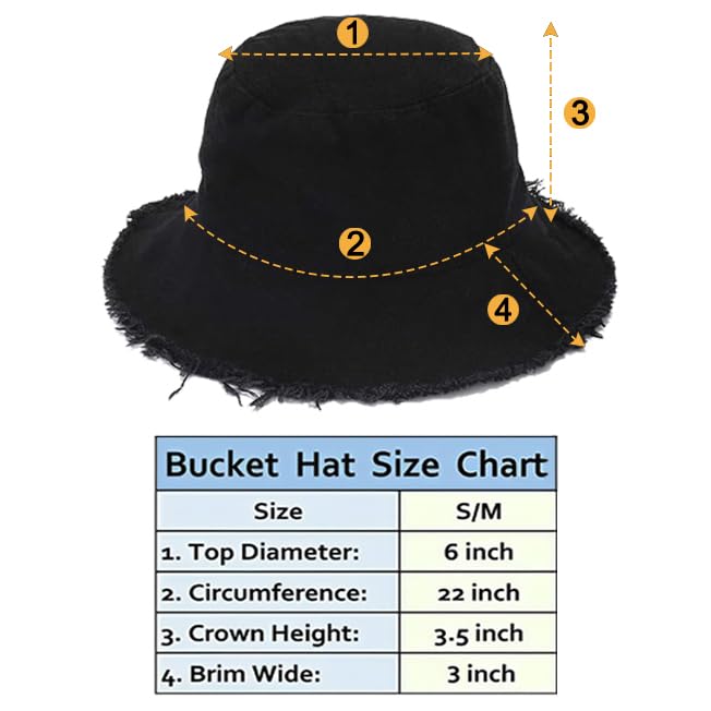 boderier Sun Hats for Women Wide Brim Summer Flap Cover Cap Beach Vacation Travel Accessories (Black) - Image 5