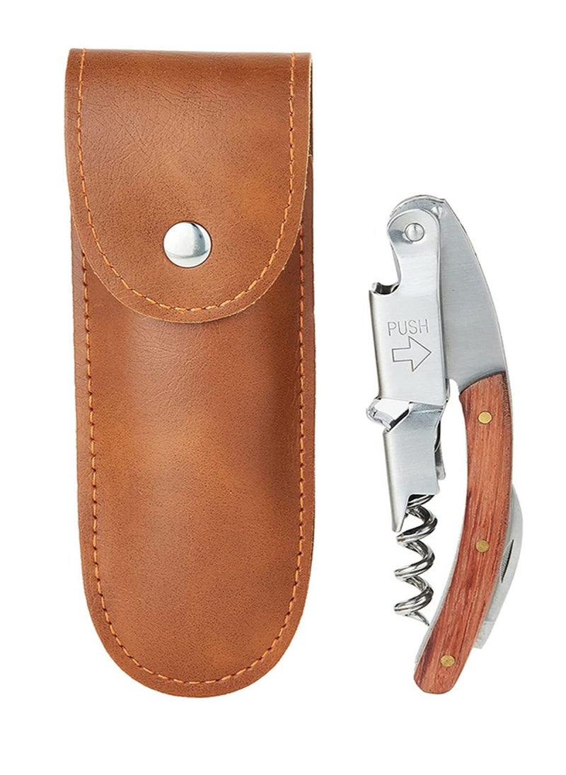 Wine Waiter Corkscrew Opener With Foil Cutter for Wine Bottles