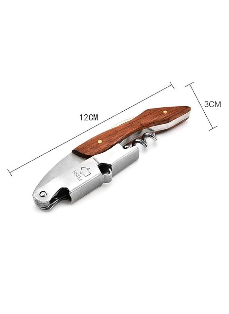 Wine Waiter Corkscrew Opener With Foil Cutter for Wine Bottles