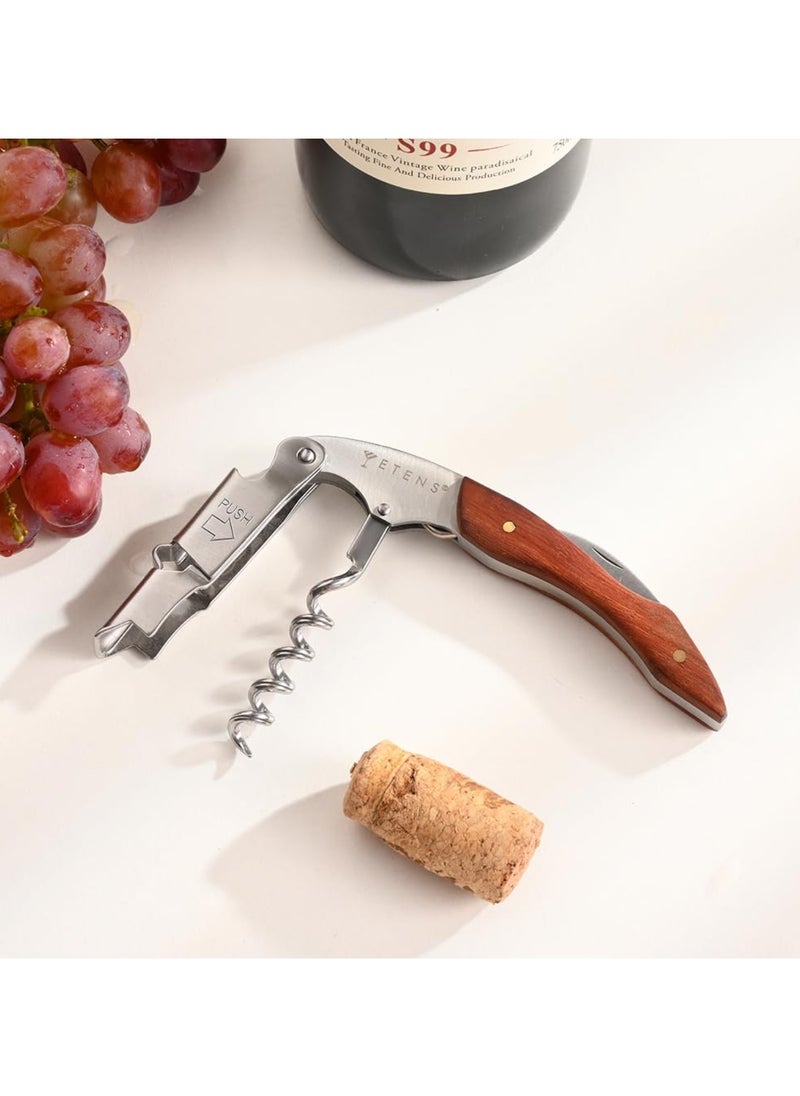 Wine Waiter Corkscrew Opener With Foil Cutter for Wine Bottles