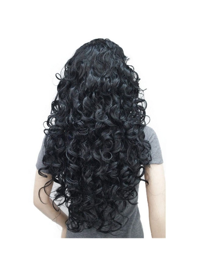 Aimole Long Wavy Synthetic Wigs Black Women Natural Wig(1 Black) - Image 4