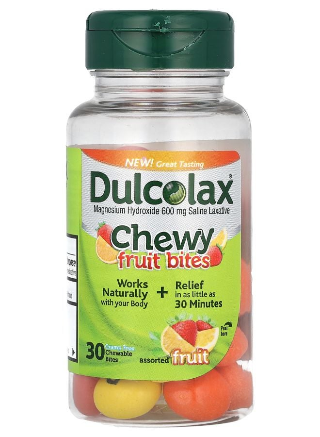 DULCOLAX Chewy Fruit Bites Assorted Fruit  30 Chewable Bites