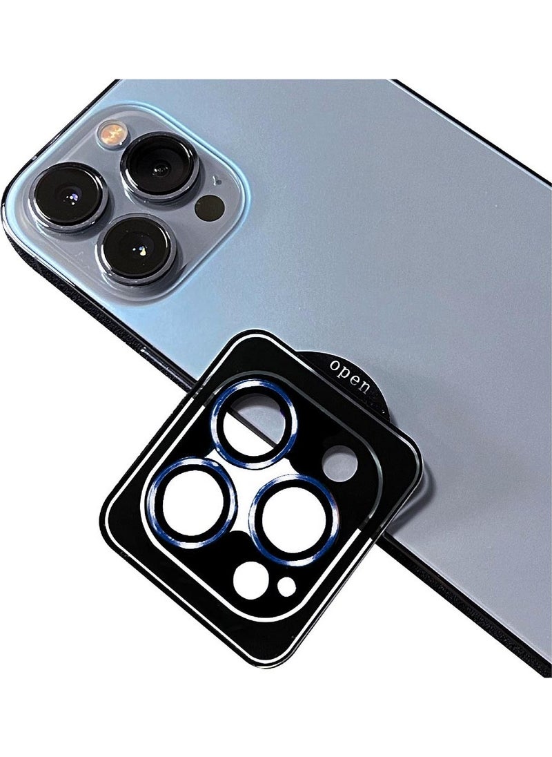 Rona Store iPhone 11 Pro Max Compatible Zore Cl-09 Camera Lens Protector-Navy Blue 