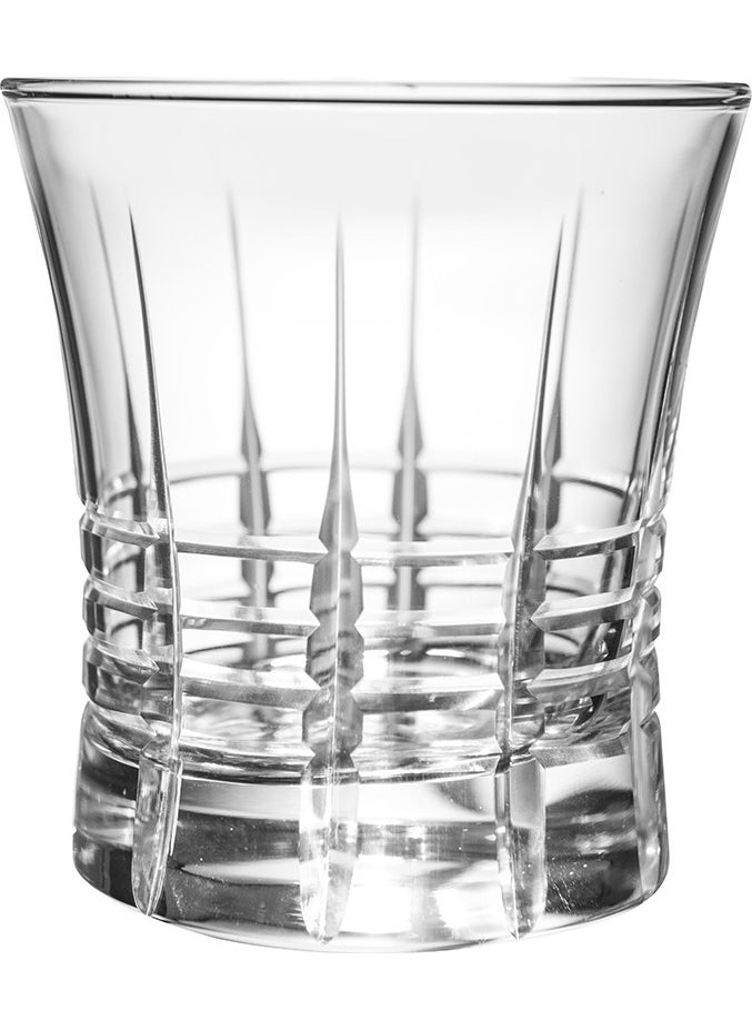 Royal Home Roya Home Helen Plain Cut Hand Decorated Gilded 6 Piece Patterned Water Glass Set 