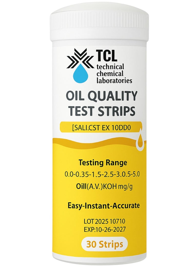 تي سي إل شرائط اختبار جودة الزيت 30 قطعة - Image 1