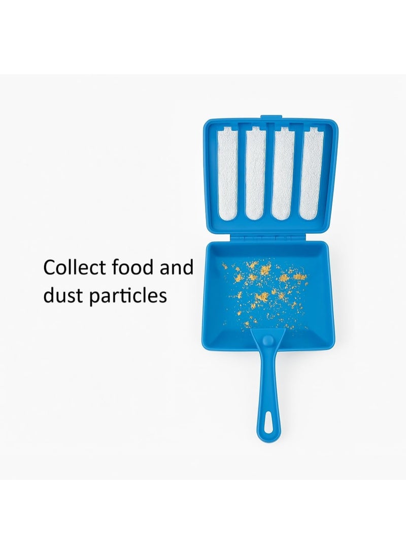 فرشاة تنظيف السجاد المحمولة باليد ذات الأربع بكرات، وخفيفة الوزن، وأداة تنظيف فتات السجاد (قد يختلف اللون) - Image 5