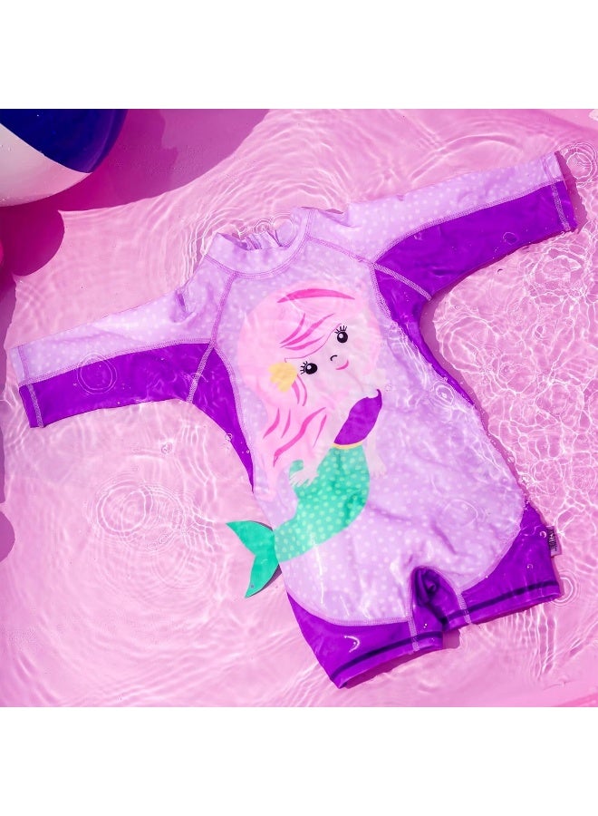 Zoocchini Unisex Baby One Piece Surf Suit - Mermaid Design, 2-3 Years - Image 4