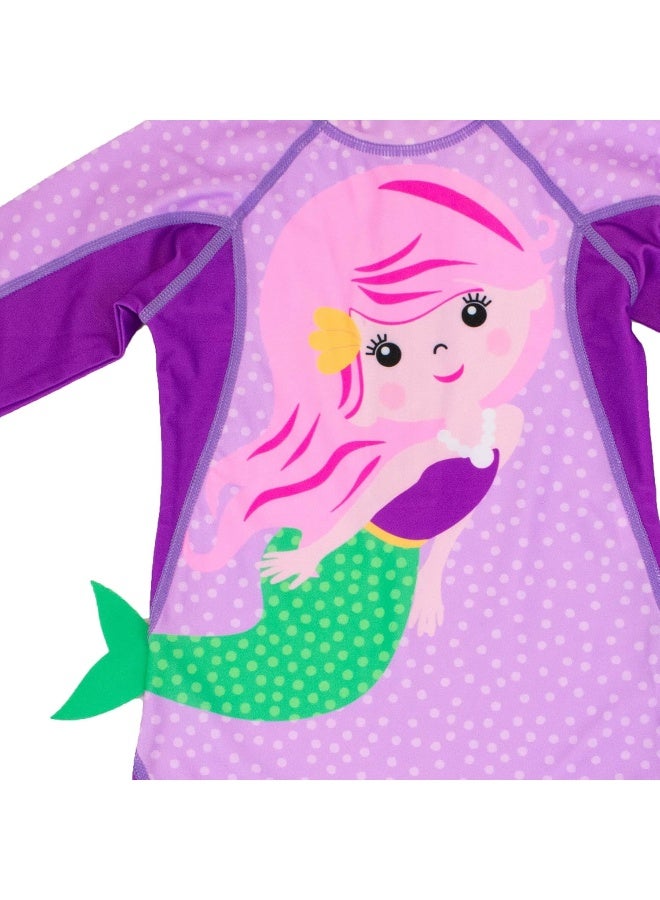 Zoocchini Unisex Baby One Piece Surf Suit - Mermaid Design, 2-3 Years - Image 3