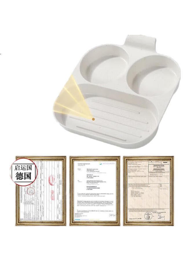 Ssn Steak Griddle, Three-In Breakfast Pan, Egg Frying Tool, Three-In Egg Pan, Egg Burger Pan, Egg Cooker, Maifanshi Color - Image 2