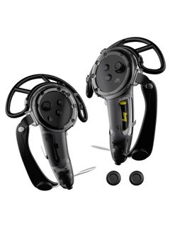 Generic Meta Quest 3 VR Accessory: Extended Handle Controller Grip Cover - Anti-Collision Extension Protector with Adjustable Straps, Easy Battery Replacement - Compatible with Oculus Quest 3 (Black)  - Image 1