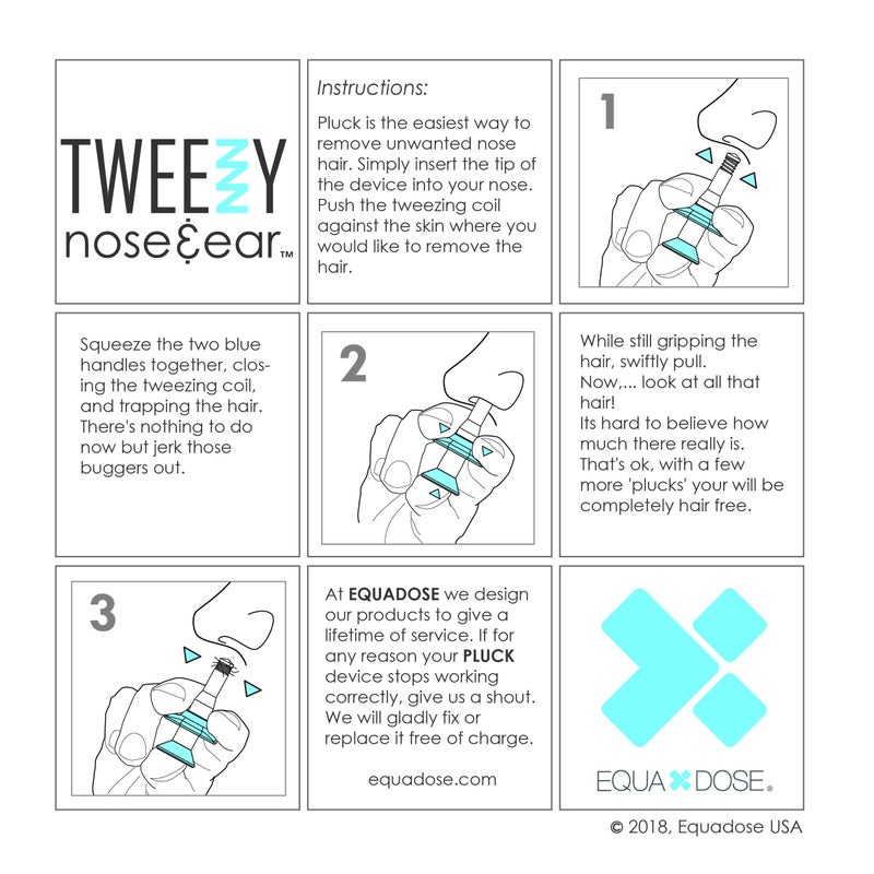 EQUADOSE Tweezy Nose & Ear Hair Remover for Men & Women, Precision Grooming Tool for Pain-Free Hair Removal, Alternative to Trimmers and Waxing Kits, Formerly Pluck, Easy and Effective Solution - Image 5