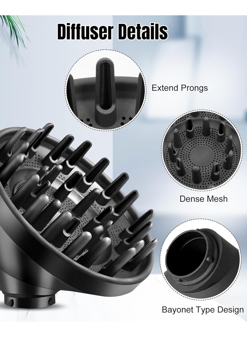 Captaintech Portable Hair Styler Diffuser Attachment, Compatible with HS01, HS03 u0026 HS05, Lightweight and Compact Design for Effortless Hair Drying and Styling - Image 2